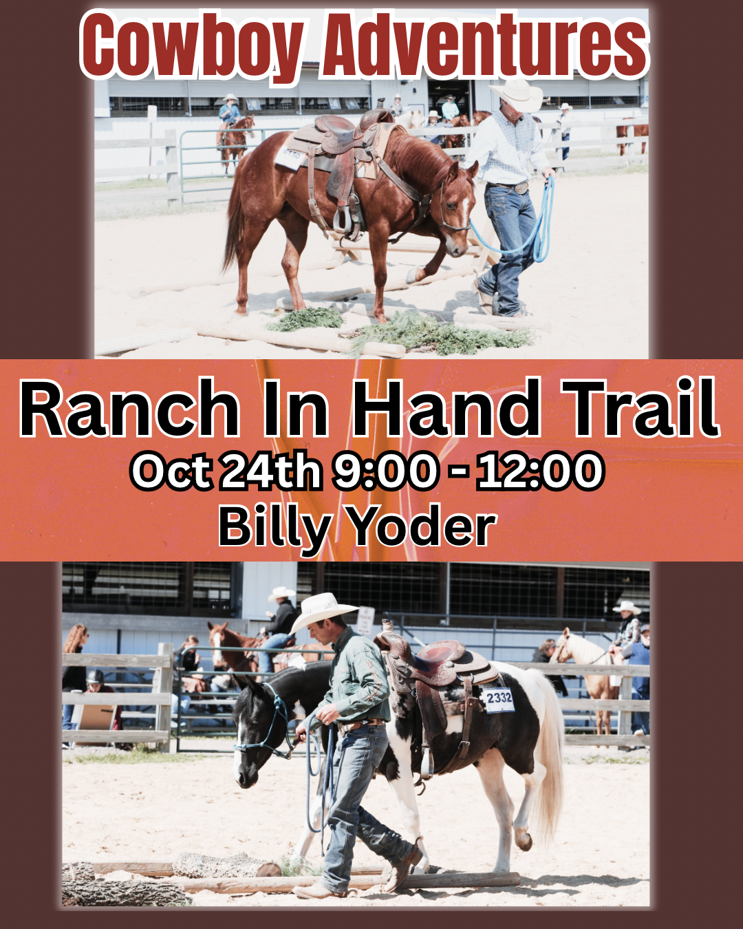 October 24th AM In Hand Trail clinic D2 Ranch & Arena Menomonie, WI