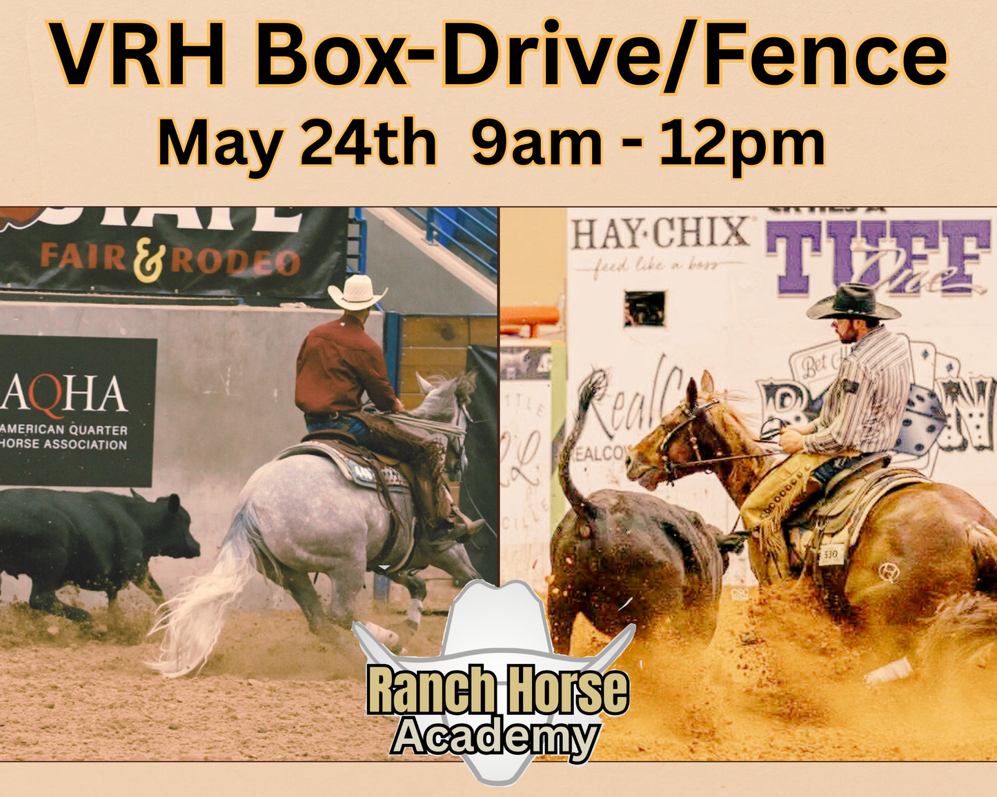 SUNDAY AM Box-Drive/Fence Work-Ranch Horse Academy