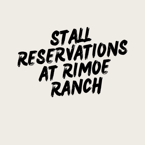 Stalls 8/4 for 8/5 Multi Trainer clinic at Rimoe Ranch
