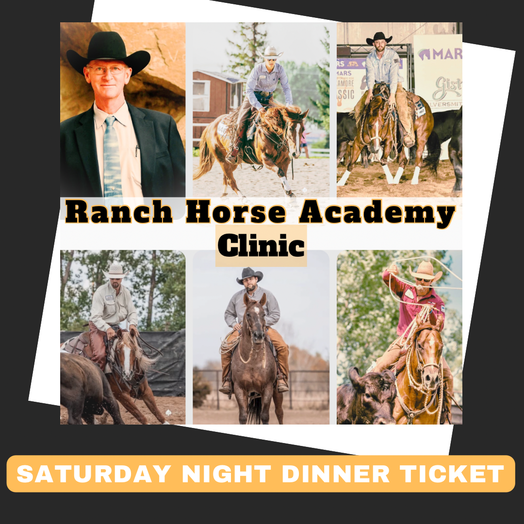 Dinner RSVP-Saturday 5.23 Ranch Horse Academy Mason City IA