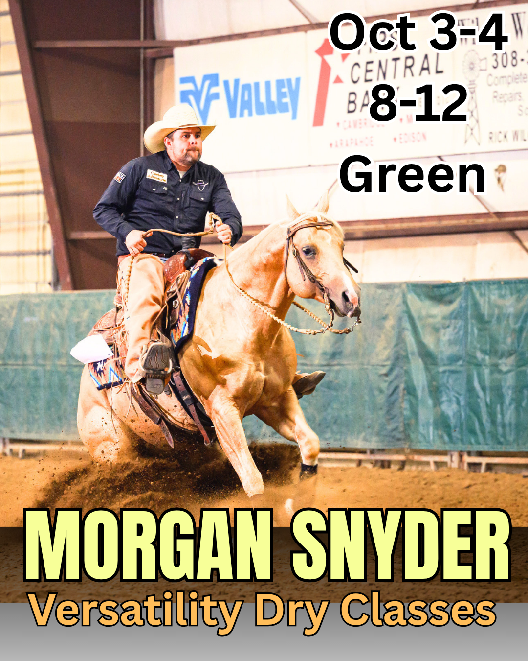 Ranch Riding, Reining, Trail clinic Oct 3-4 8a-12p green rider/horse