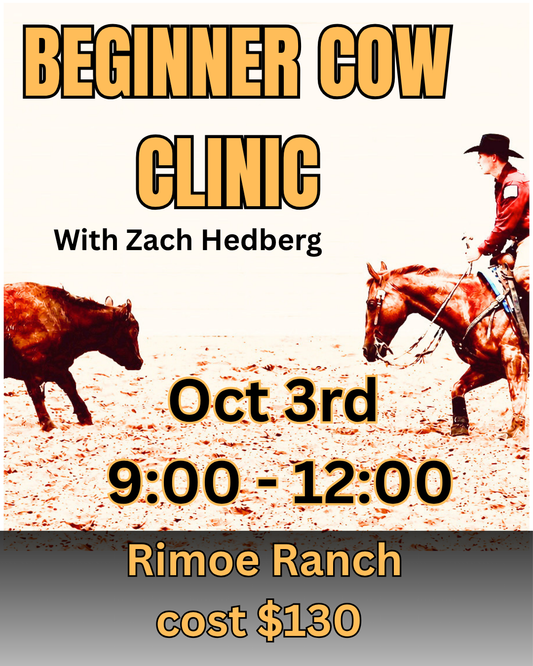 Rimoe Ranch Oct 3 Beginner Cattle Clinic (9am-12p)